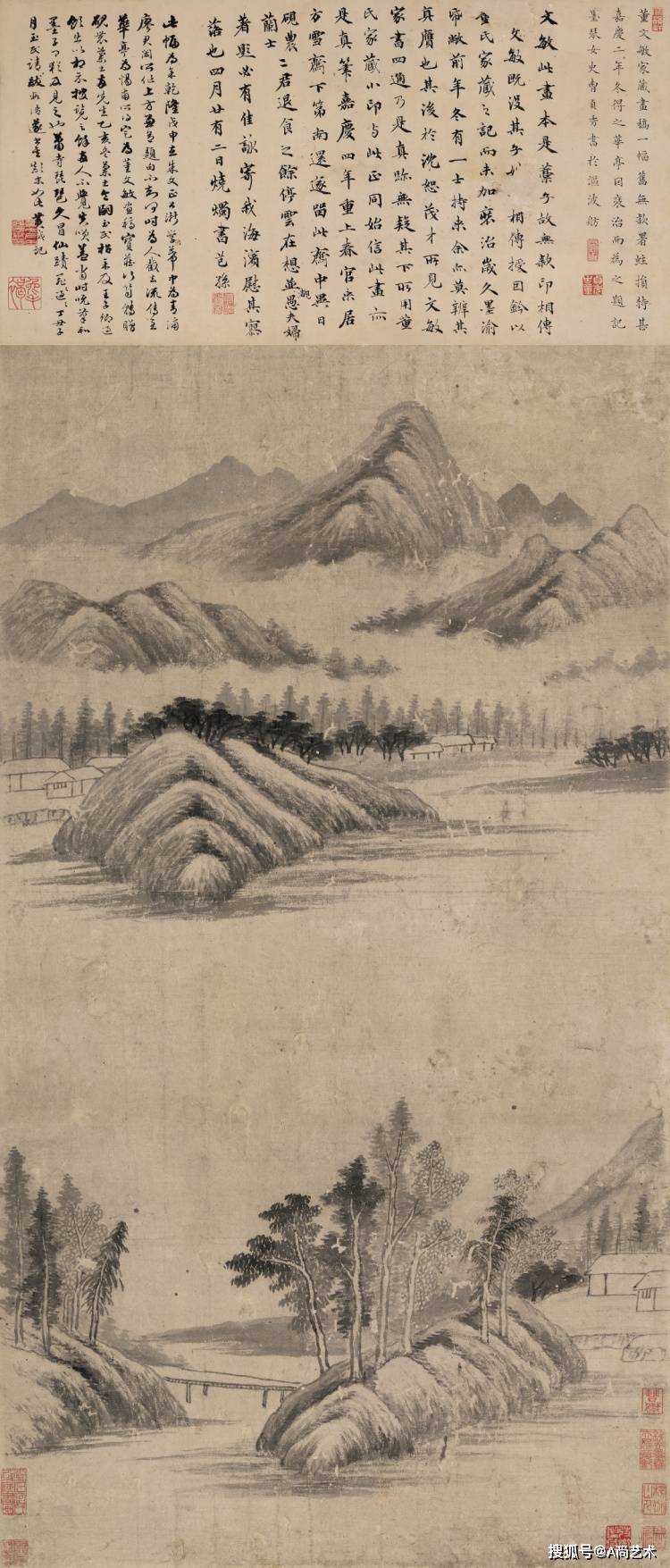 历代名画 董其昌 书画作品高清欣赏_山水_元人_图册