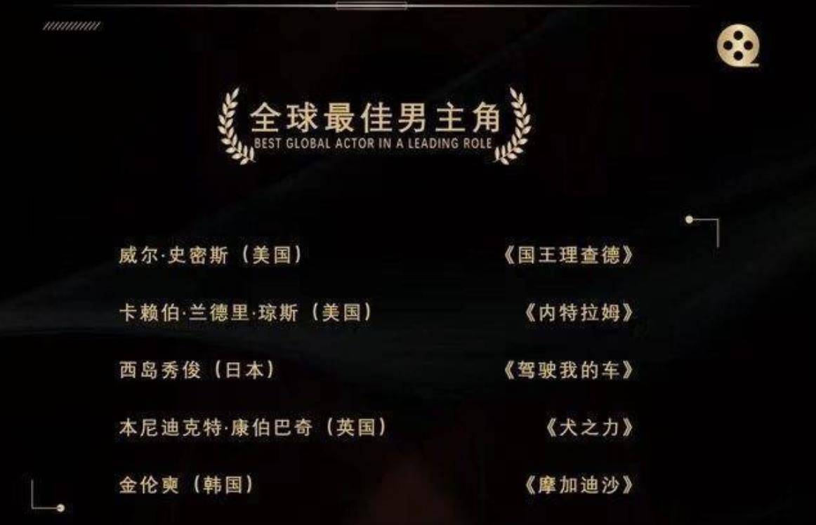 第34届华鼎奖全球电影获奖名单出炉:54岁威尔·史密斯再拿影帝_评选