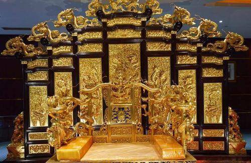 北京故宫乾隆皇帝龙椅图片
