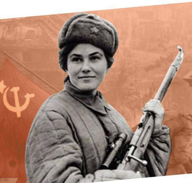 苏军女狙击手柳德米拉:外号"死亡夫人",射杀超过300名德军_二战_女兵