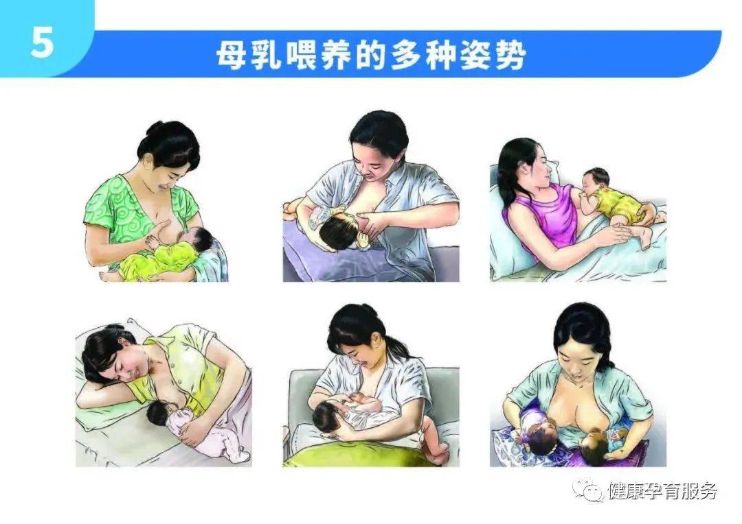 妈妈母乳喂养正确姿势图片