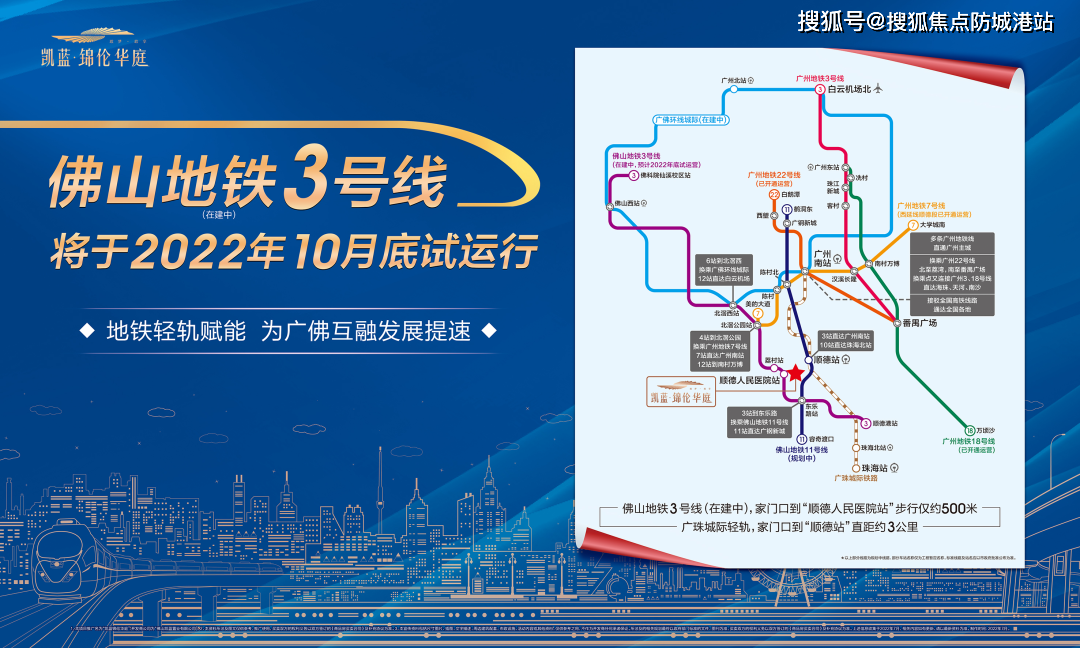 廣佛環線佛山西站至廣州南站段共設5個車站:張槎站,東平新城站,北滘站