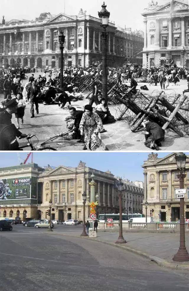30张二战前后欧洲城市,景点对比照,有的面目全非,有的