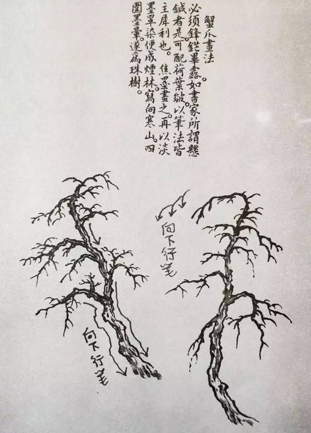 学画山水画,首先要学会画树,学画树先学画枯树!_画法