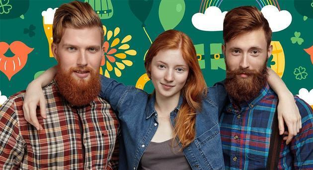 爱尔兰人跟苏格兰人一样也属于凯尔特人种,长得肤白高大,红发人口很多