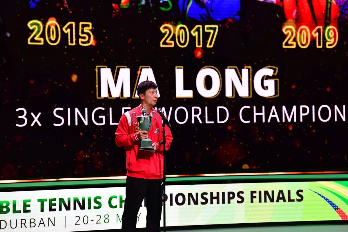 奥运会男单冠军,其中世乒赛男单实现三连冠,平了前辈庄则栋在1961年