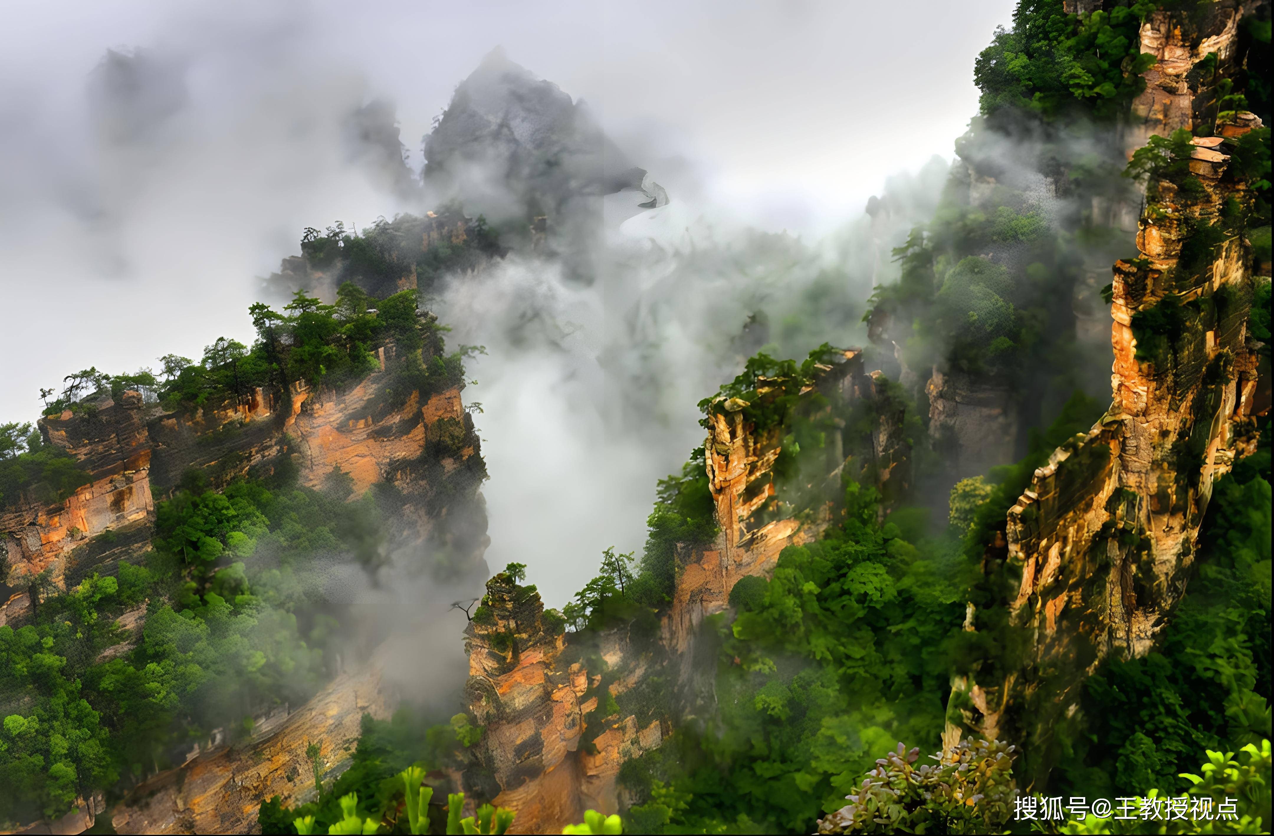 张家界国家森林公园:地理奇观,文化瑰宝与力学之美的交融_景观_自然
