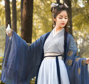 12星座专属"古风汉服"摩羯座神秘蓝色,双子座仙气飘飘如嫦娥_感觉_的