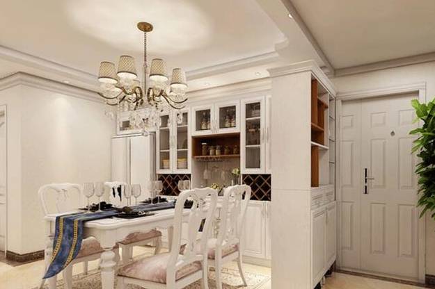 进门见餐厅装饰效果图 让年夜饭更有味道_空间_设计_显得