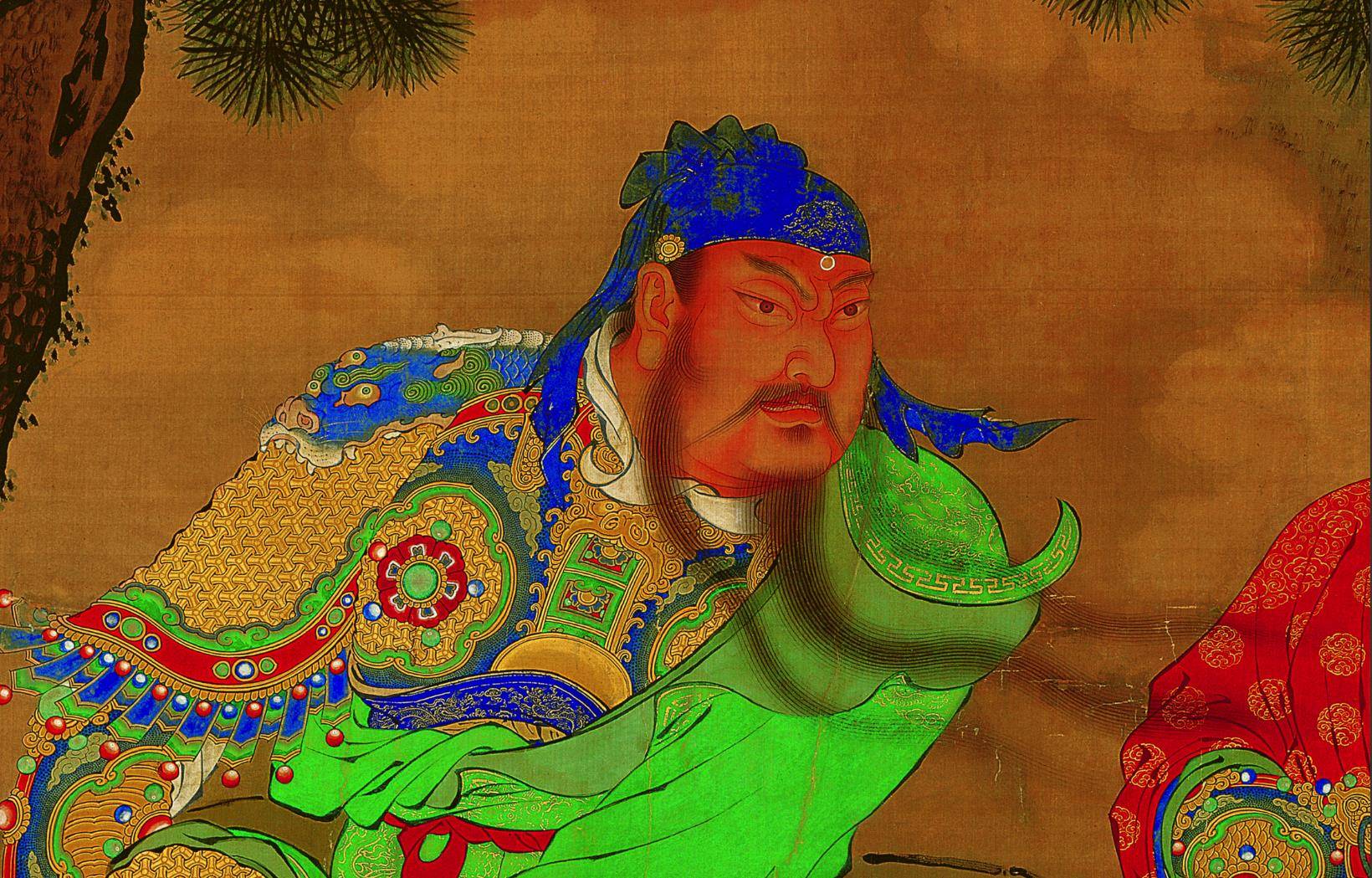 《关羽擒将图》:沉寂宫廷百年,它竟是明朝皇帝的战旗?