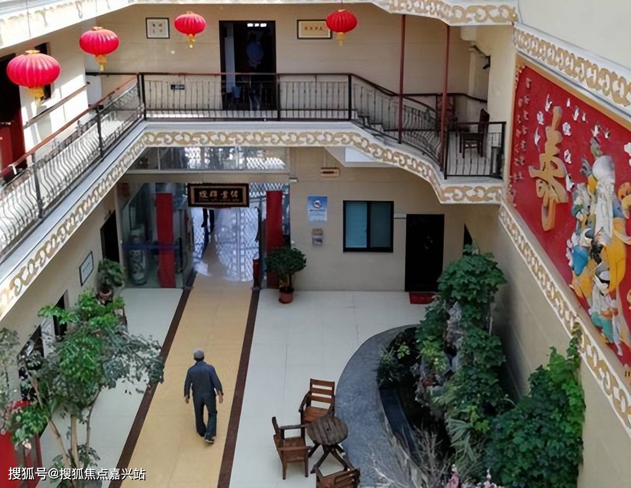 5350-8000元/月普安养老院以中式庭院建筑风格为主,总建筑面积超过