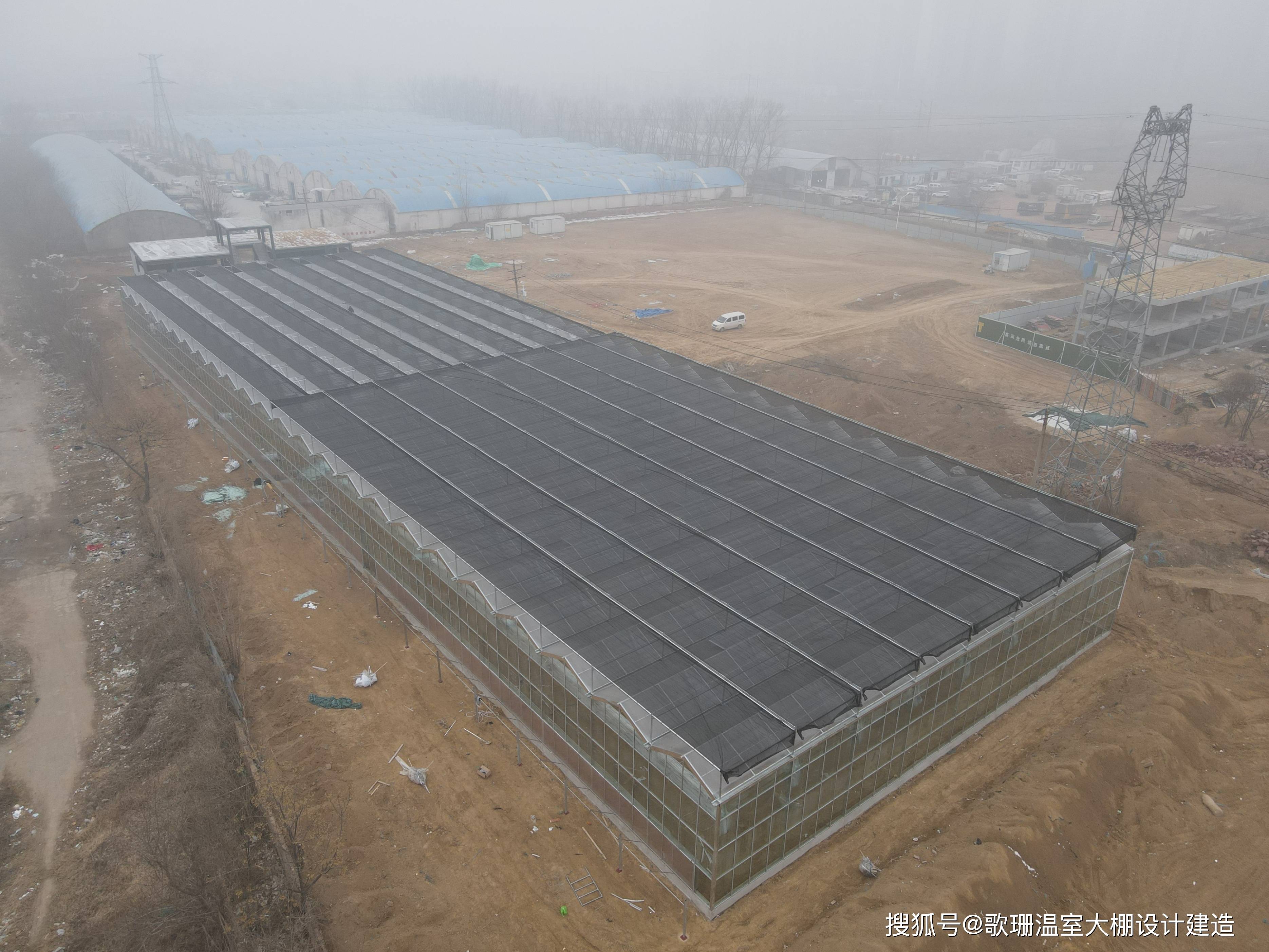【歌珊温室】郑州亲子乐园连栋智能玻璃大棚工程施工案例_mm_系统