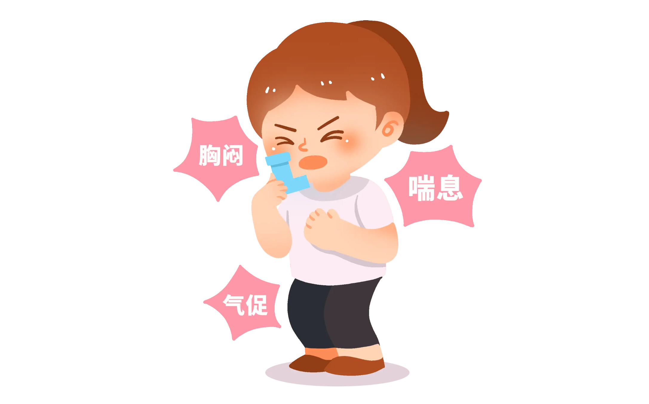 哮喘是一种慢性炎症性疾病,其主要特征是反复发作的呼吸道狭窄和气流