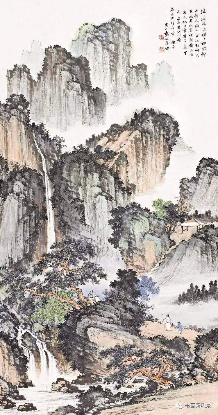 海派大师袁松年的山水,画面真的很美!_西洋画_中国画_境界