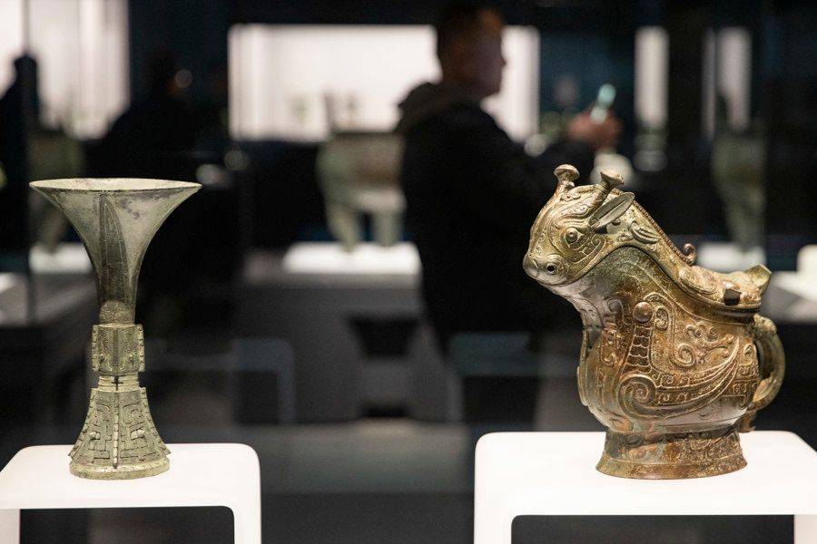 上海博物馆东馆试开放,眼尖的观众找到了"镇馆之宝"_青铜_文物_展厅