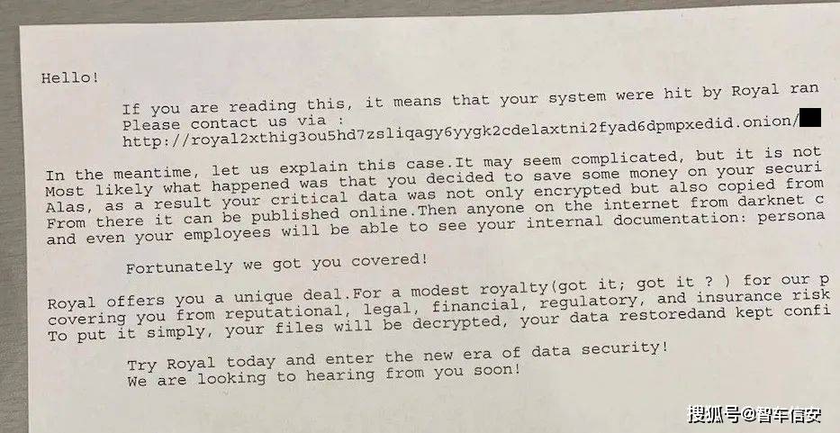 2023年5月初,美国德克萨斯州达拉斯市遭受了来自royal皇家勒索团伙的