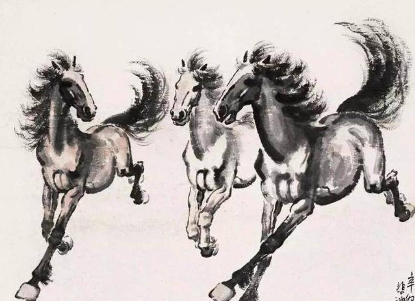 影响下,徐悲鸿坚定地认为,只有唐代画家吴道子,阎立本等人的写实绘画