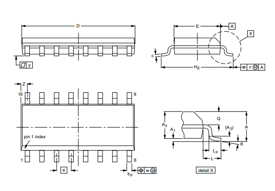 74hc123pw/74hc123d逻辑门中文资料规格书产品文档pdf档手册引脚图