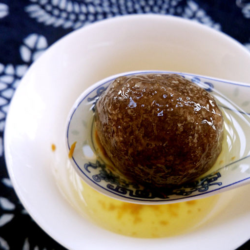 建湖藕粉圆,做法精致,成品口感q滑而甜糯_家乡_芝麻_美食