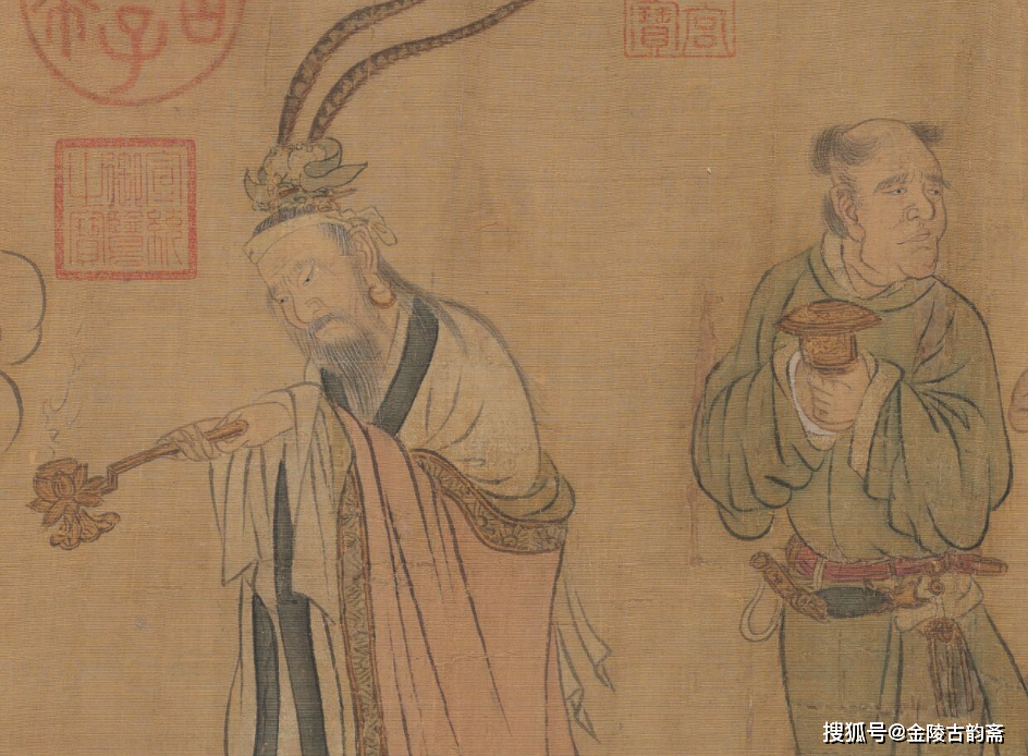 敦煌壁画 第 159 窟吐蕃赞普出行图 局部我们在敦煌壁画,绢画中常常可