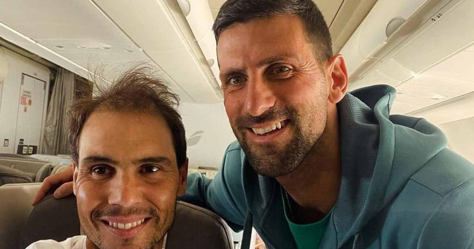 两大巨头同时复出!德约科维奇和纳达尔在飞机上偶遇!