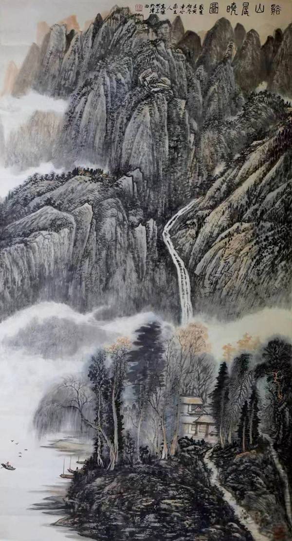 中国艺术经典:画家高杰作品欣赏_先生_山水画_大山