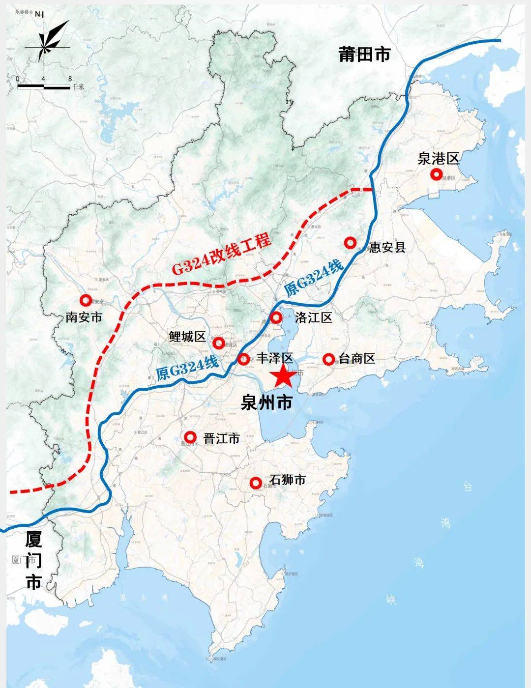 海丰324国道改道线路图图片
