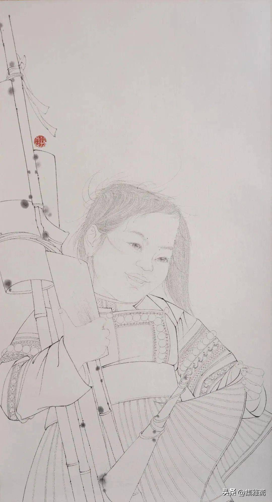 王锦霞工笔人物画作品赏析_国画_贵州省_美术家协会