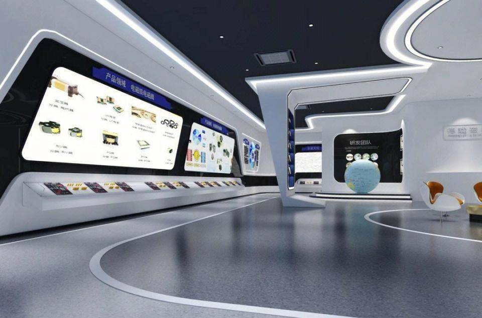 陕西展厅装修,企业展厅设计,展览馆装修设计_展品_参观者_环保