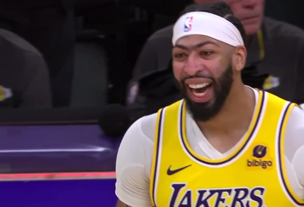 原创湖人险胜奇才老詹下场疲惫浓眉八村塁狂笑战绩逼近前八