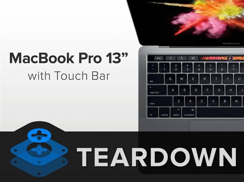 13寸touch bar版macbook pro拆解:修复性低到哭_主板_intel_芯片
