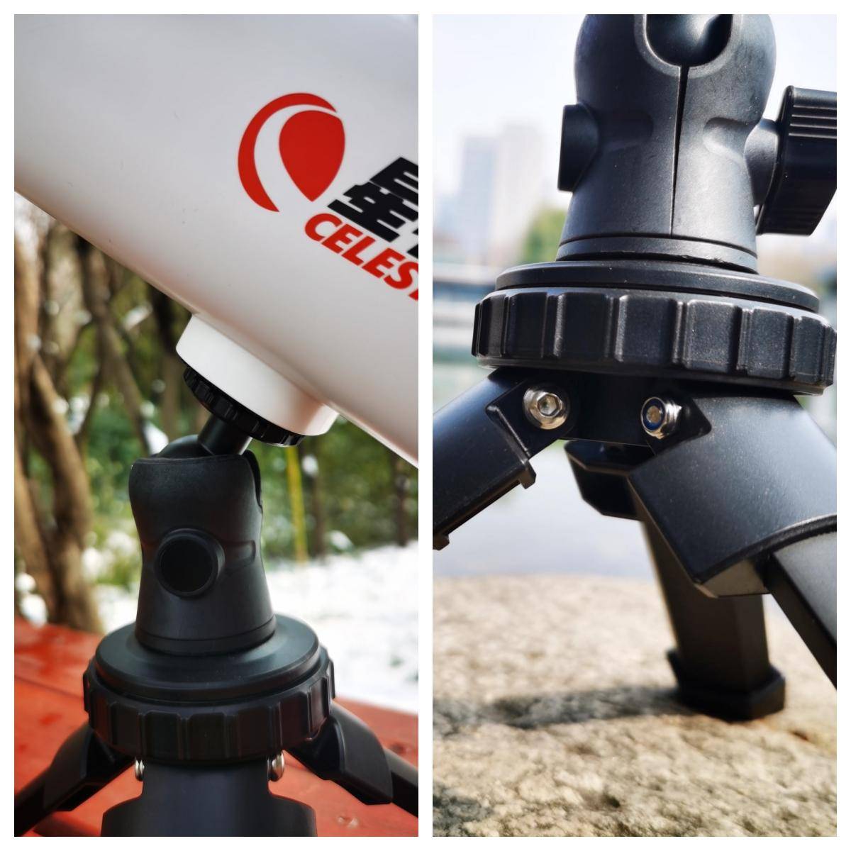 星特朗慧眼60带你畅游星空看月球,搭配三脚架和云台,200块搞定_望远镜