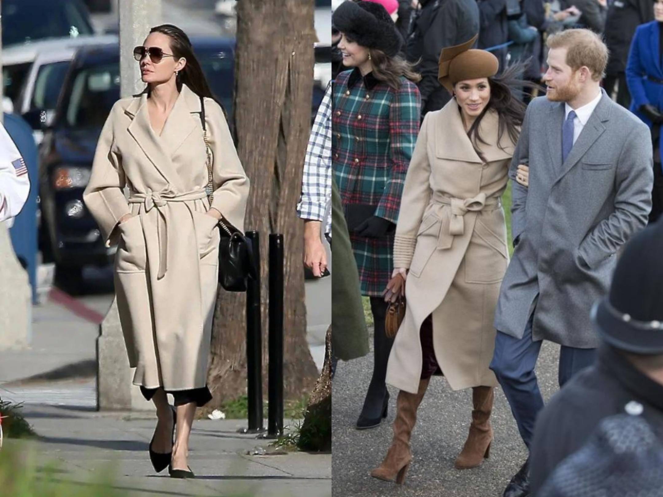 梅根确实很会打扮,身高不够,自信来凑.