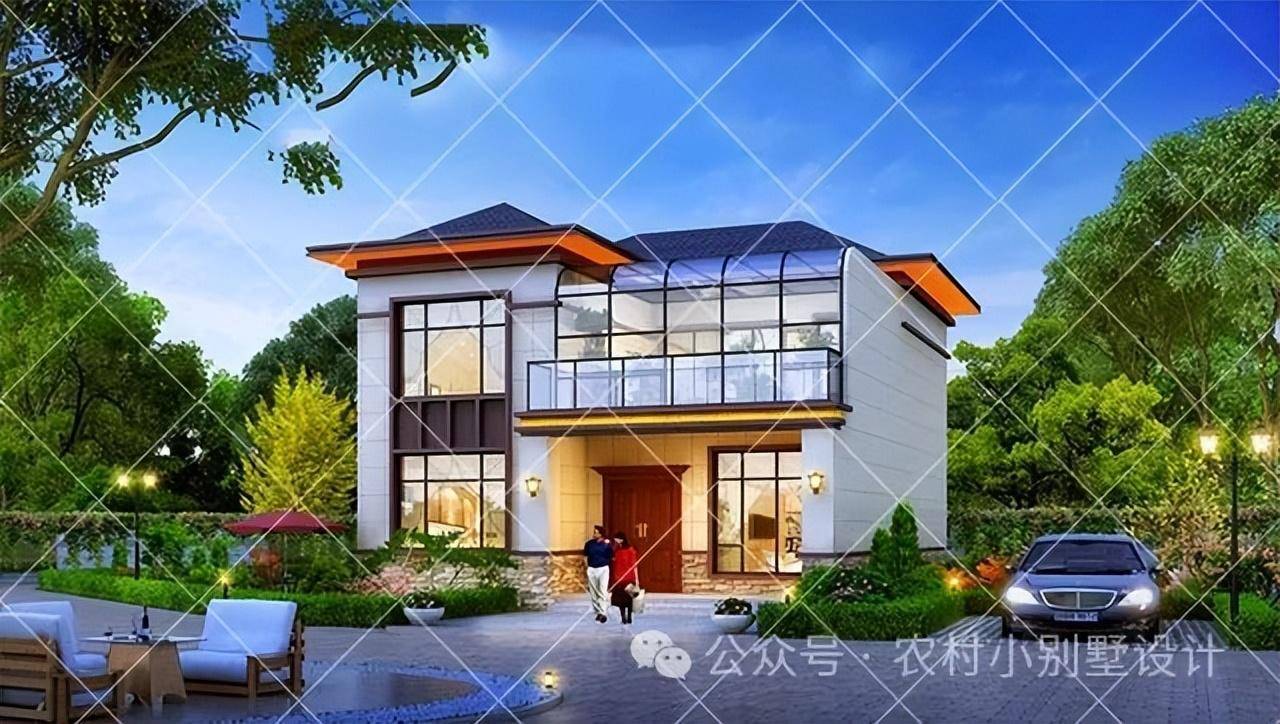 20万左右的农村2层别墅推荐,24新款农村110㎡内的自建房别墅户型_房子