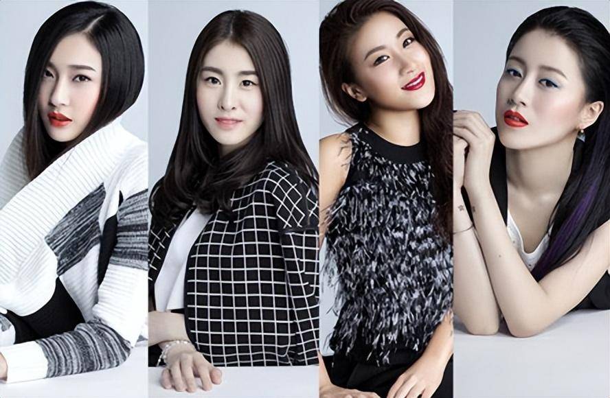 四位风格迥异的实力歌唱美女,则是那英战队的"四朵金花",当时也引起了