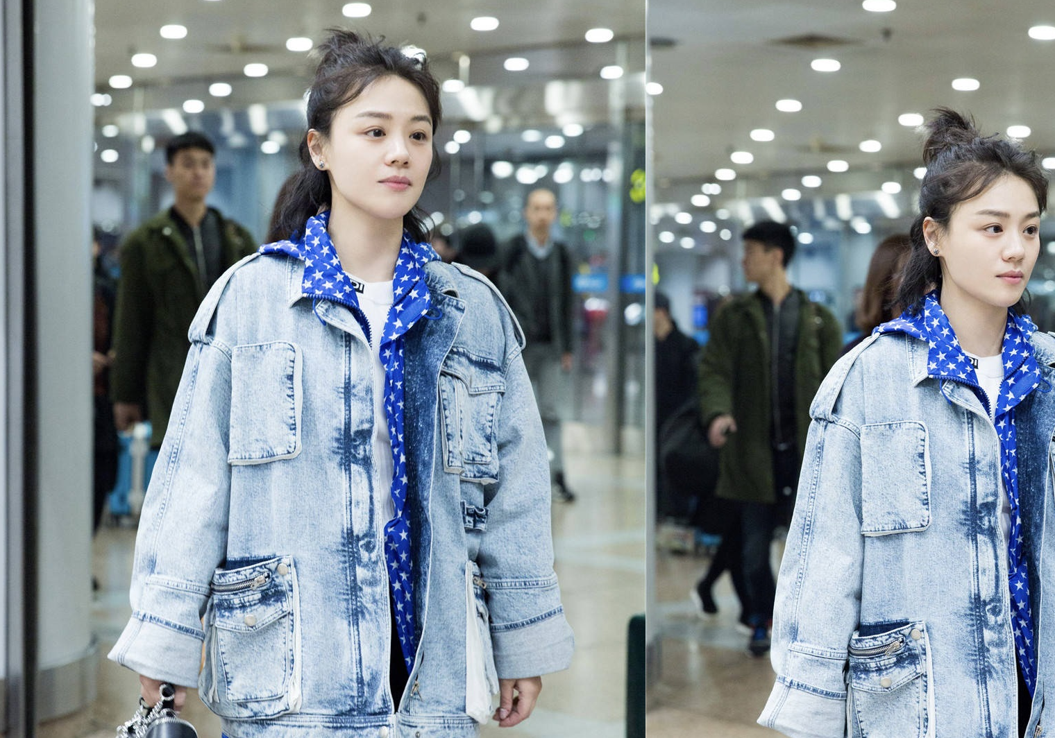 30岁马思纯现身,牛仔外套叠穿帅出新高度,网友:比超模都会穿!