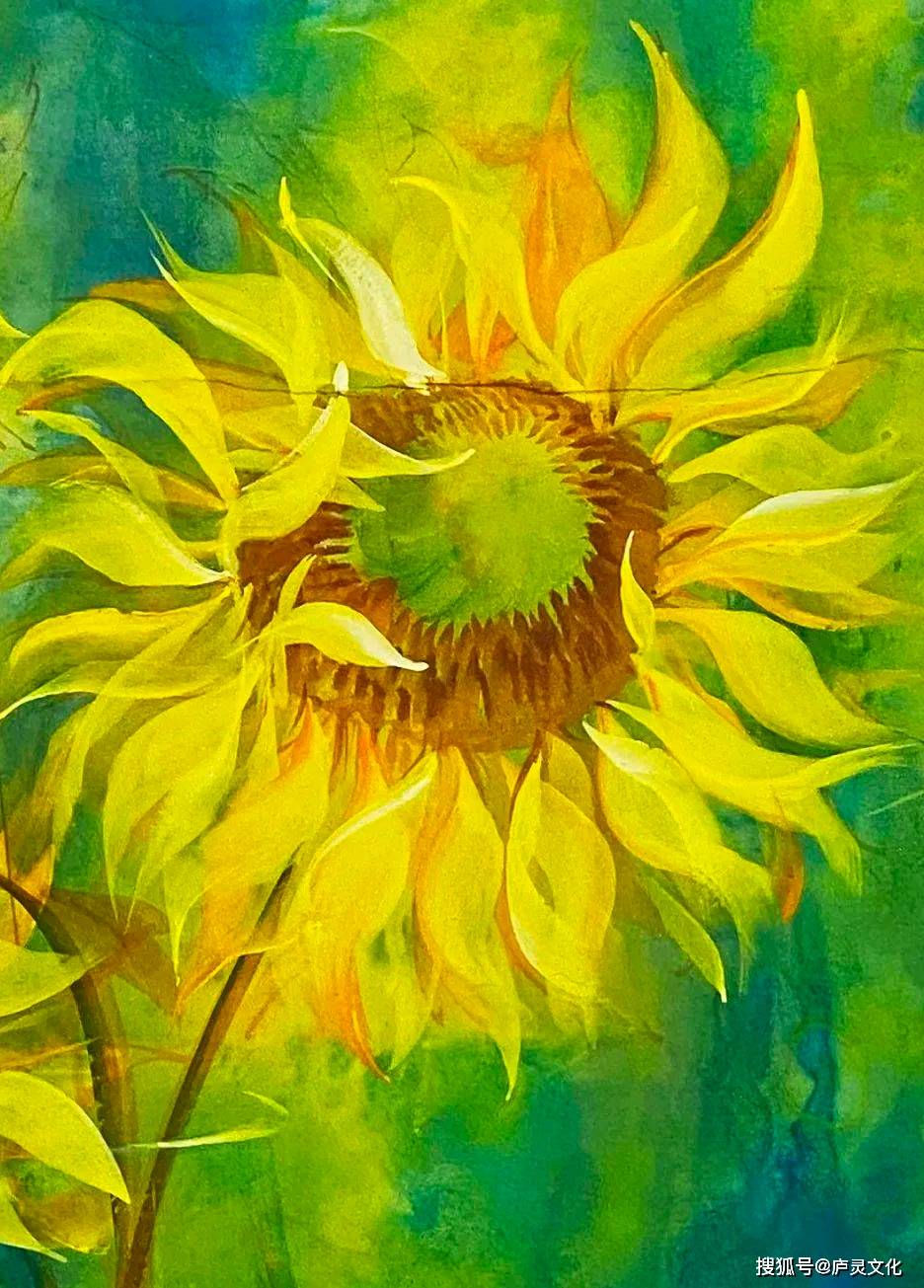 董伟61 向阳而生 i 微展览no.93_艺术_向日葵_局部