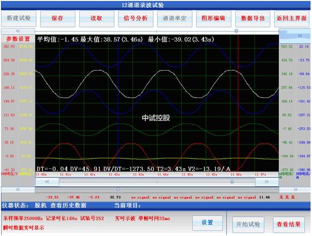 发电机自准同期校核试验录波仪