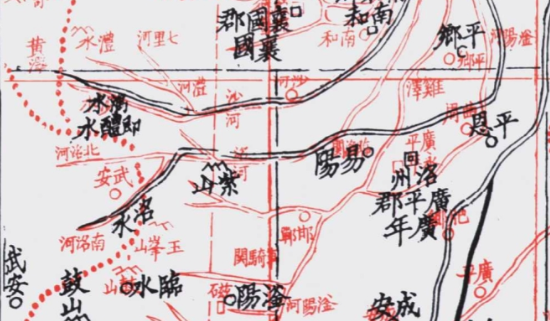 北周地图上只有易阳没有邯郸在这个记载里,临漳县是于东魏天平初析置