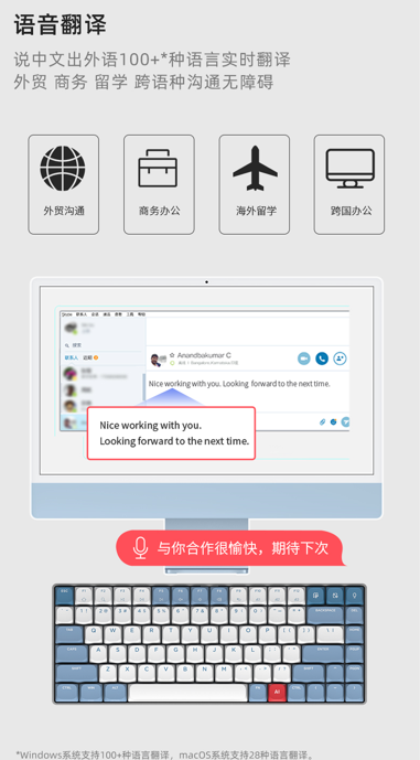 智能截图语音翻译助力出差办公讯飞星火认知大模型键盘为您