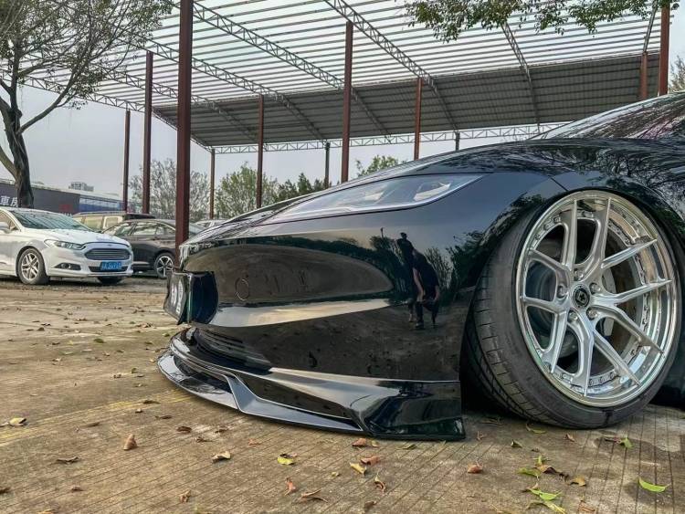 全新风格 特斯拉model3改装airbft空气悬挂案例_搜狐汽车_搜狐网