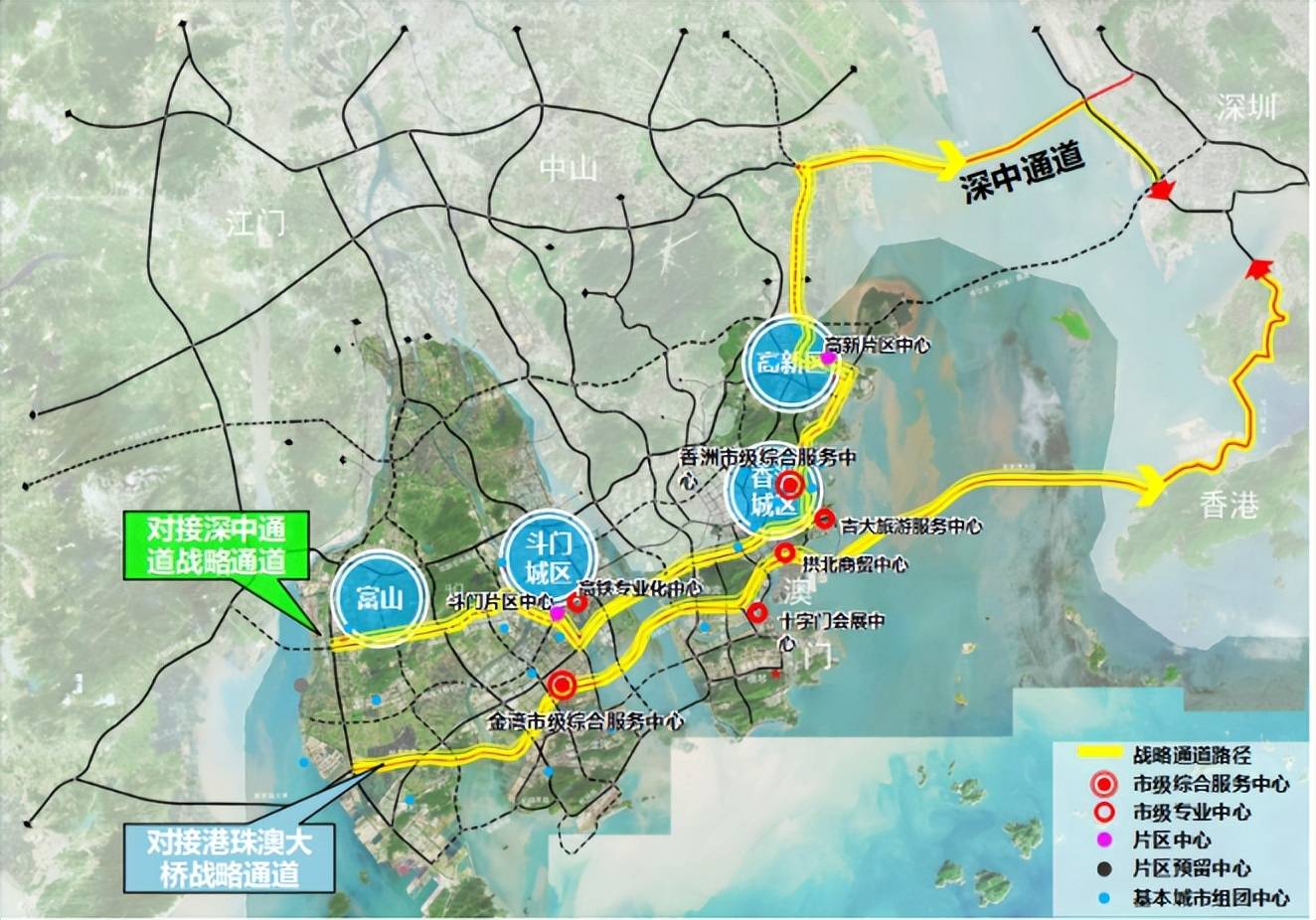 珠海63深中通道6715分钟珠海规划9条战略通道拼了