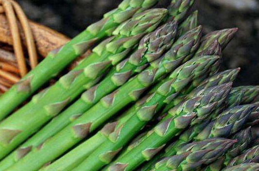 这个菜20元一斤,硒含量高,多吃能抗癌,和虾仁一起炒,味道鲜美_芦笋