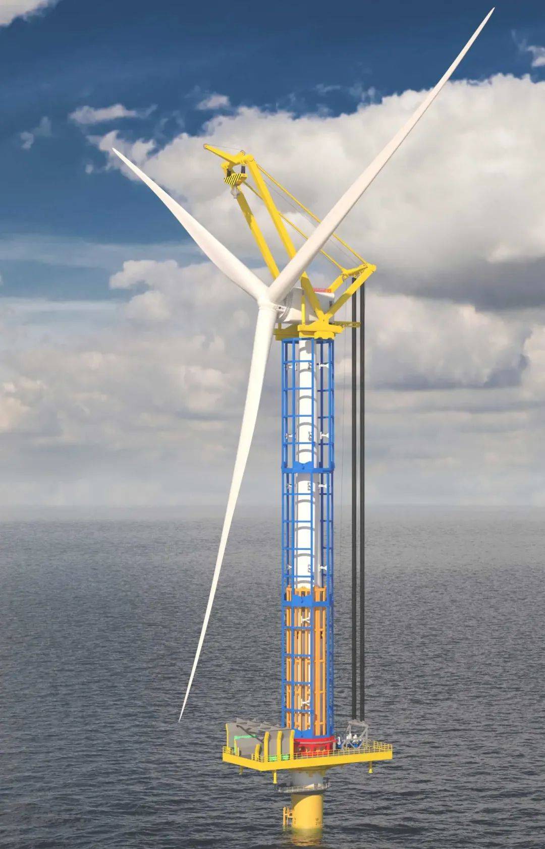 无重量高度限制海上风电安装新方案