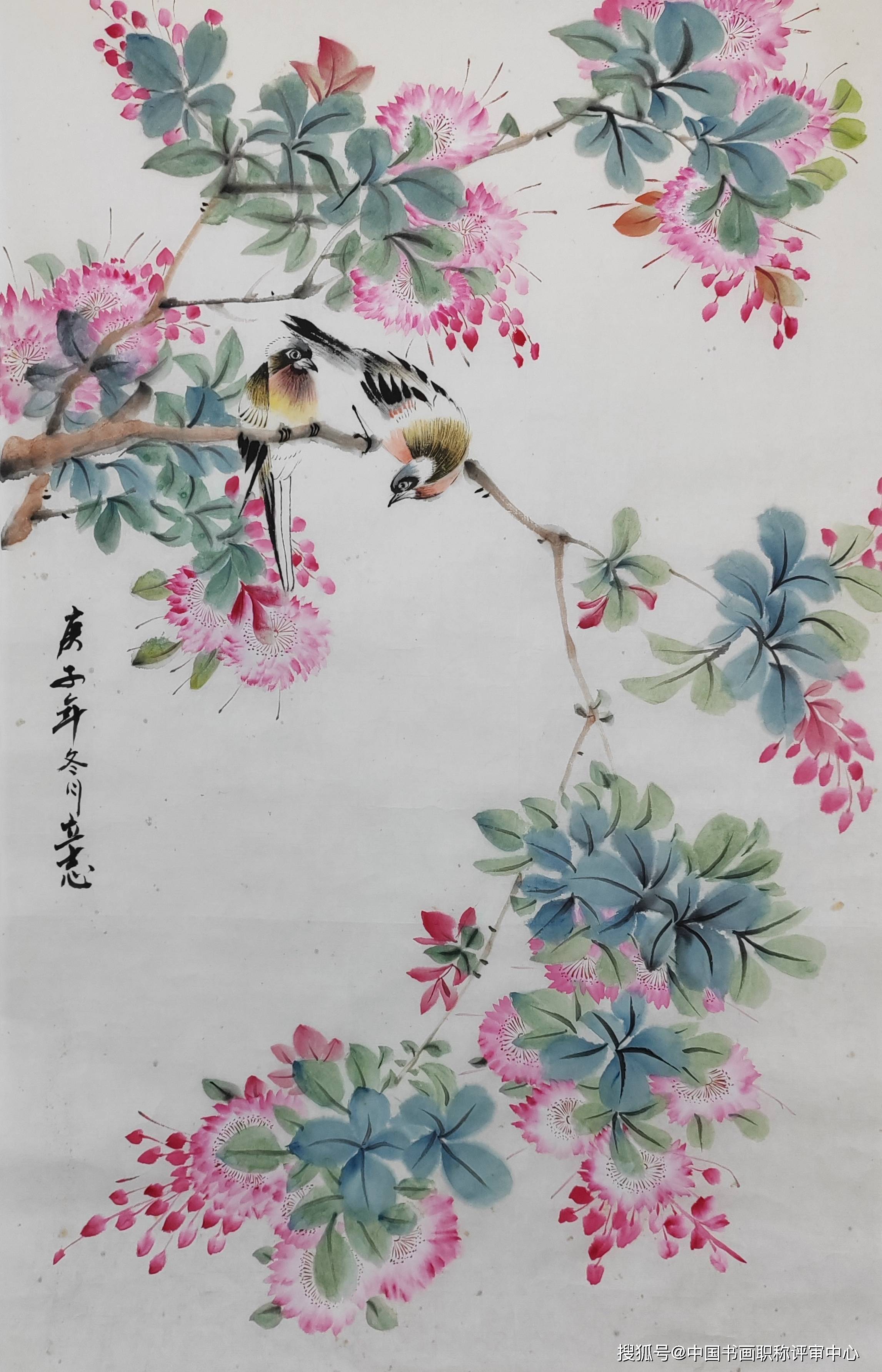 跟随著名画家王大耀老师学习工笔画