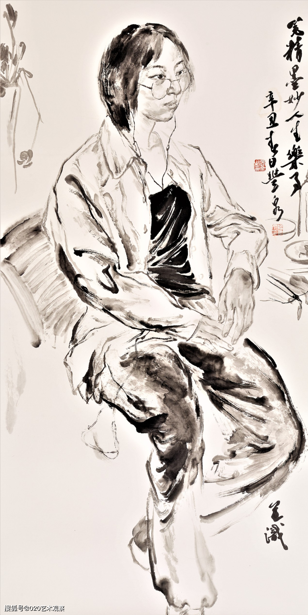 潘丰泉:画家自画像及照片里的神情