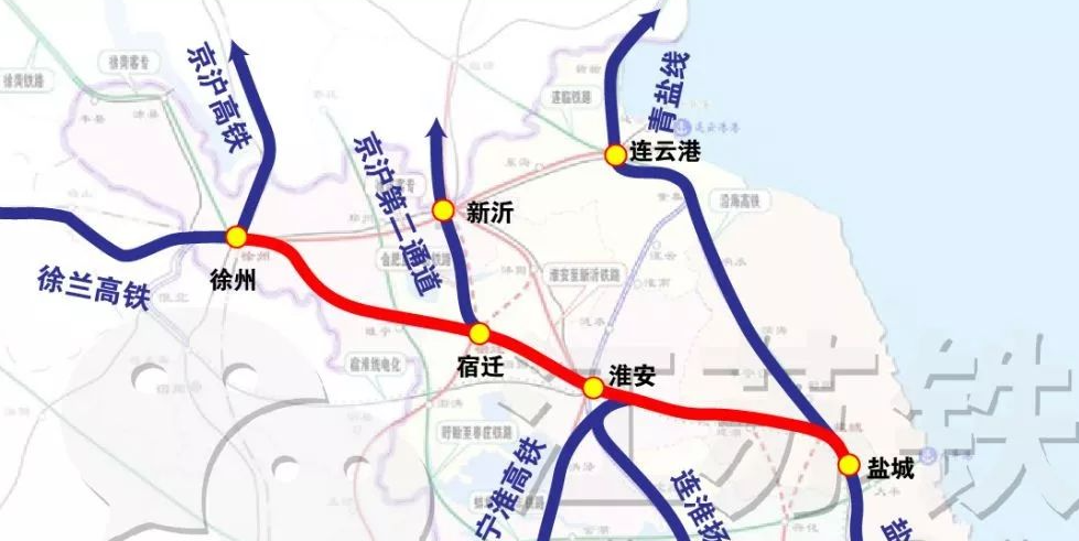 苏北高铁线路规划图图片