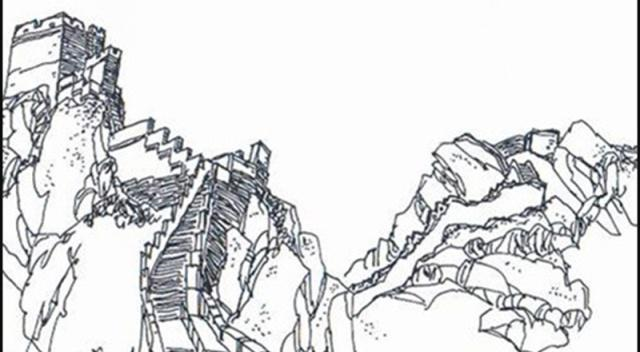 国画 简笔画 手绘 线稿 640_352
