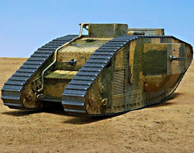 原创史上第一辆投入战场的坦克历史意义非比寻常的马克i型坦克