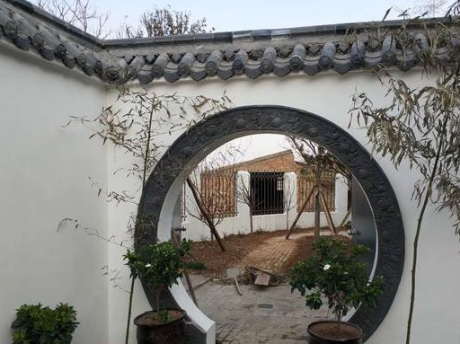 原创河南四合院砖雕安装实景院子盖好回家过年